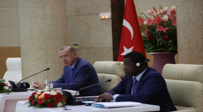 Togo Cumhurbaşkanı Gnassingbe Cumhurbaşkanı Erdoğan ile ortak basın toplantısında konuştu: