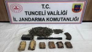Tunceli'de teröristlere ait mühimmat ve yaşam malzemesi ele geçirildi
