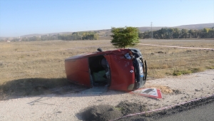 Yozgat'ta devrilen hafif ticari aracın sürücüsü öldü