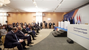 Yunanistan, Mısır ve GKRY liderleri Atina'daki üçlü zirvede bir araya geldi