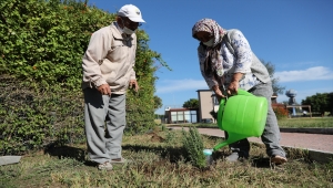 Antalya'da alzaymır hastaları için aromatik bitki bahçesi oluşturuldu