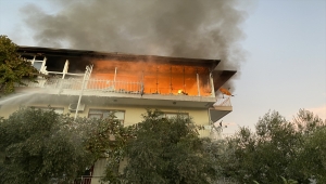 Antalya'da evde çıkan yangın hasara neden oldu