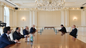 Azerbaycan Cumhurbaşkanı Aliyev, AK Parti Genel Başkanvekili Yıldırım'ı kabul etti