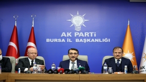 Bakan Dönmez, AK Parti Bursa İl Başkanlığı'nda açıklamada bulundu: