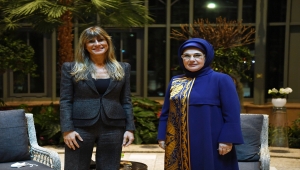 Emine Erdoğan, İspanya Başbakanı Sanchez'in eşi Maria Begona Gomez Fernandez'i ağırladı