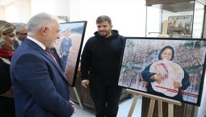 Hatay'da Türk Kızılayın "Göç ve Çocuk" konulu resim sergisi açıldı