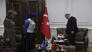 İçişleri Bakanı Soylu, BM Nüfus Fonu Yardımcı Yönetici Direktörü Keita'yı kabul etti