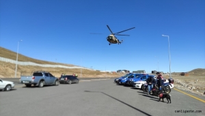 Kayseri'de helikopter destekli trafik denetimi