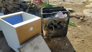 Kayseri'de yangın çıkan ev kullanılamaz hale geldi