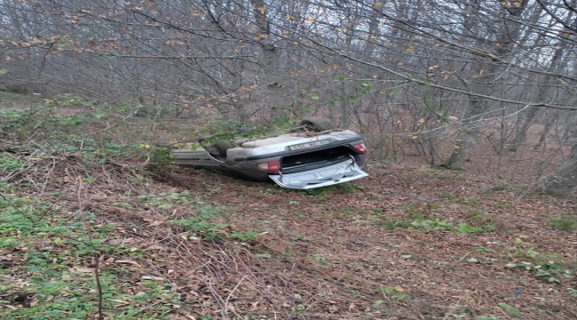 Kırklareli'nde şarampole devrilen otomobilin sürücüsü hayatını kaybetti