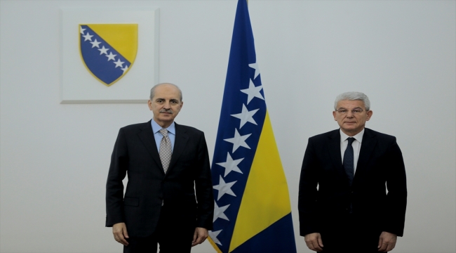 Kurtulmuş ve beraberindekiler Bosna Hersek Devlet Başkanlığı Boşnak üyesi Dzaferovic ile görüştü