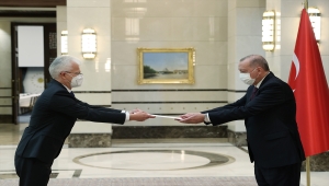 Litvanya Büyükelçisi Degutis, Cumhurbaşkanı Erdoğan'a güven mektubu sundu