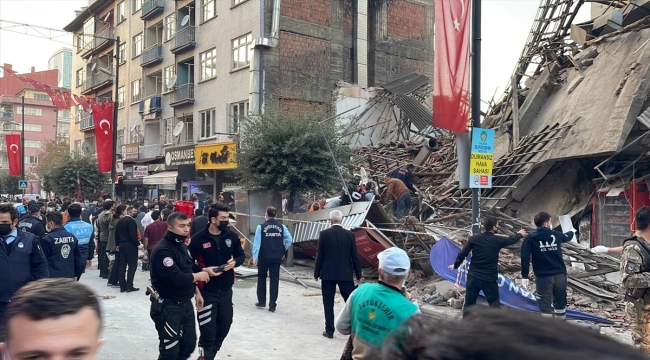 Malatya'da bir binada göçük meydana geldi