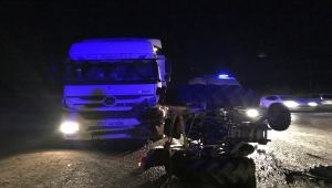 Malatya'da tırın çarptığı traktör sürücüsü yaşamını yitirdi 