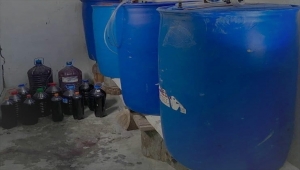 Mersin'de 1075 litre sahte içki ele geçirildi
