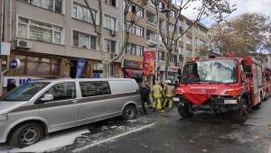 Sarıyer'de iş yerinde çıkan yangın söndürüldü