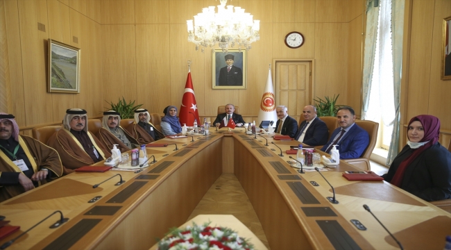 TBMM Başkanı Şentop, Katar Şura Meclisi Başkan Yardımcısı Al-Sulaiti'yi kabul etti