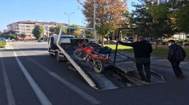 Kayseri'de motosiklet denetimi: 44 motosiklet trafikten men edildi 