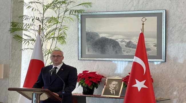 Türkiye'nin Tokyo Büyükelçiliğinde, Büyük Önder Atatürk'ü anma töreni düzenlendi