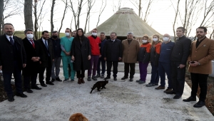 AK Parti'li Karaaslan Samsun'daki sokak hayvanları bakım merkezini inceledi: