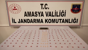 Amasya'da bir otomobilde 183 uyuşturucu hap ele geçirildi, bir kişi tutuklandı