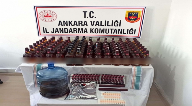 Ankara'da sahte içki operasyonunda 2 kişi yakalandı