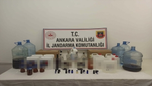 Ankara'da sahte içki üreten şüpheli yakalandı