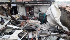 Balıkesir'de gaz sıkışması nedeniyle bir evde patlama meydana geldi