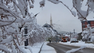 Bingöl'de kar yağışı nedeniyle 10 köye ulaşım sağlanamıyor