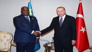 Cumhurbaşkanı Erdoğan, Kongo Demokratik Cumhuriyeti Cumhurbaşkanı Tshisekedi ile görüştü