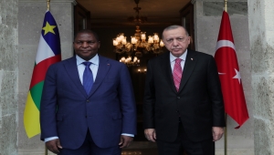 Cumhurbaşkanı Erdoğan, Orta Afrika Cumhuriyeti Cumhurbaşkanı Touadera ile görüştü