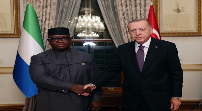 Cumhurbaşkanı Erdoğan, Sierra Leone Cumhurbaşkanı Bio'yla görüştü