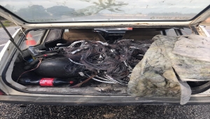 Denizli'de 4 bin metre kablo çalan 2 kişi tutuklandı