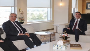 DSP Genel Başkanı Aksakal'dan TBB Başkanı Sağkan'a ziyaret
