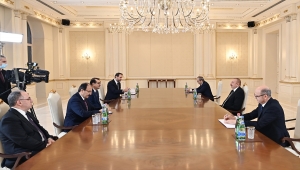 Enerji ve Tabii Kaynaklar Bakanı Dönmez, Azerbaycan Cumhurbaşkanı Aliyev'le görüştü