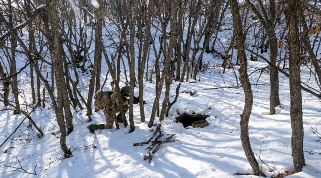 Eren Kış-6 Operasyonu'nda teröristlerce kullanılan 164 sığınak ve mağara imha edildi