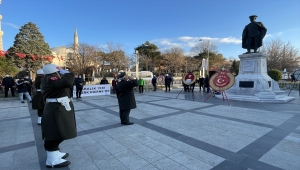 Gazi Mustafa Kemal Atatürk'ün Edirne'ye gelişinin 91. yıldönümü kutlandı