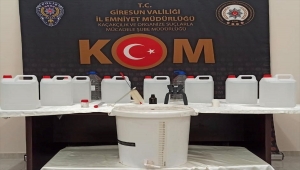 Giresun'da yılbaşı öncesi kaçak içki operasyonu 