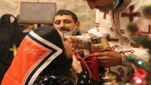 Hatay'da Maria Ana Rum Ortodoks Kilisesi'nde Noel kutlandı