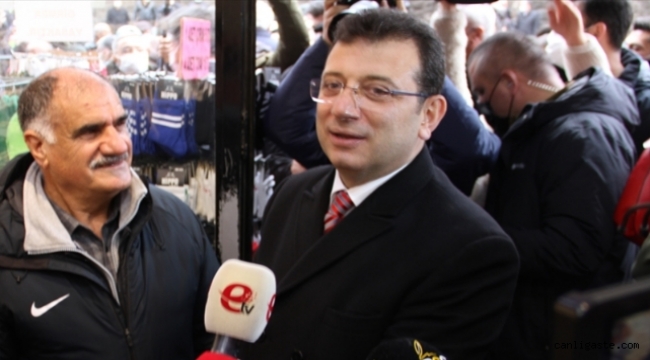İmamoğlu'ndan Kayseri'deki esnafın "Cumhurbaşkanı olmak istiyor musunuz?" sorusuna yanıt