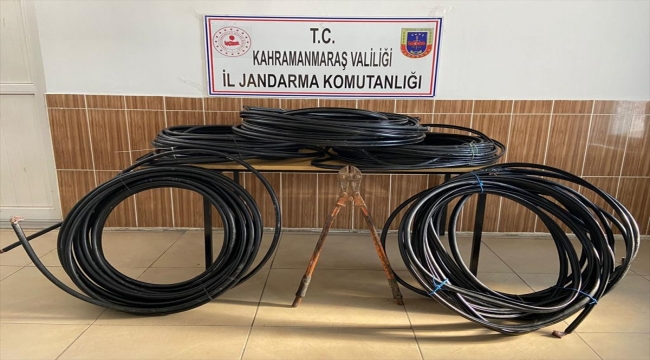 Kahramanmaraş'ta kablo hırsızlığı iddiasıyla 2 zanlı tutuklandı