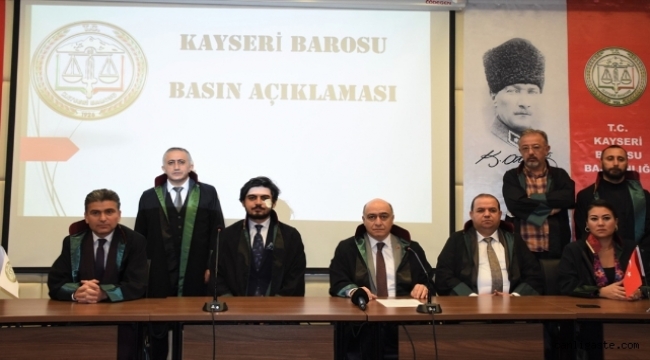 Kayseri Barosu'ndan avukata saldırıya kınama