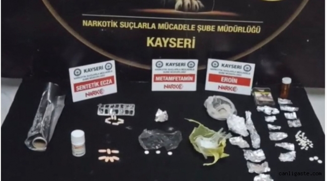 Kayseri'de uyuşturucu operasyonunda 7 şüpheli gözaltına alındı