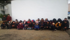 Kilis'te 57 yabancı uyruklu ve organizatör oldukları iddiasıyla 4 şüpheli yakalandı