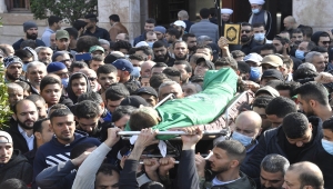 Lübnan'daki saldırıda hayatını kaybeden Hamas mensupları toprağa verildi