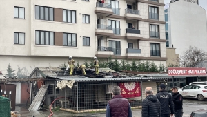 Maltepe'de halı yıkama atölyesinde çıkan yangın söndürüldü