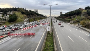 Maltepe'deki yol çalışması trafikte yoğunluğa neden oldu