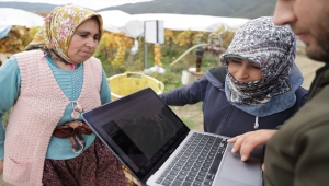 Manisa'da üzüm işçileri AA'nın "Yılın Fotoğrafları" oylamasına katıldı