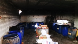 Mersin'de 120 litre sahte içki ele geçirildi