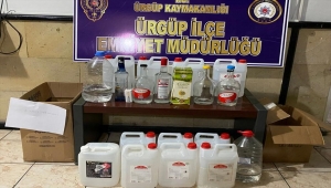 Nevşehir'de eş zamanlı sahte içki operasyonunda 3 zanlı yakalandı